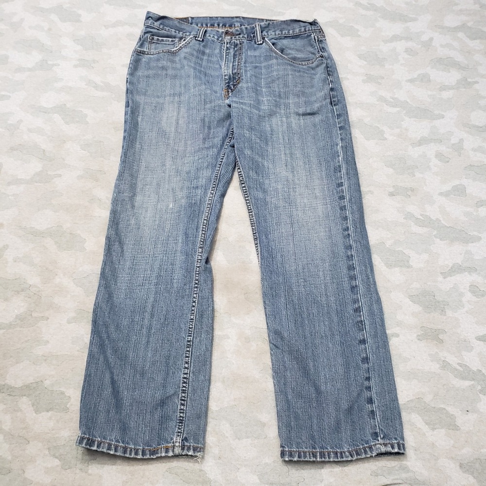 Levis 559 Jeans Mens 34x30 Blue Denim Relaxed Straight Denim Medium Wash